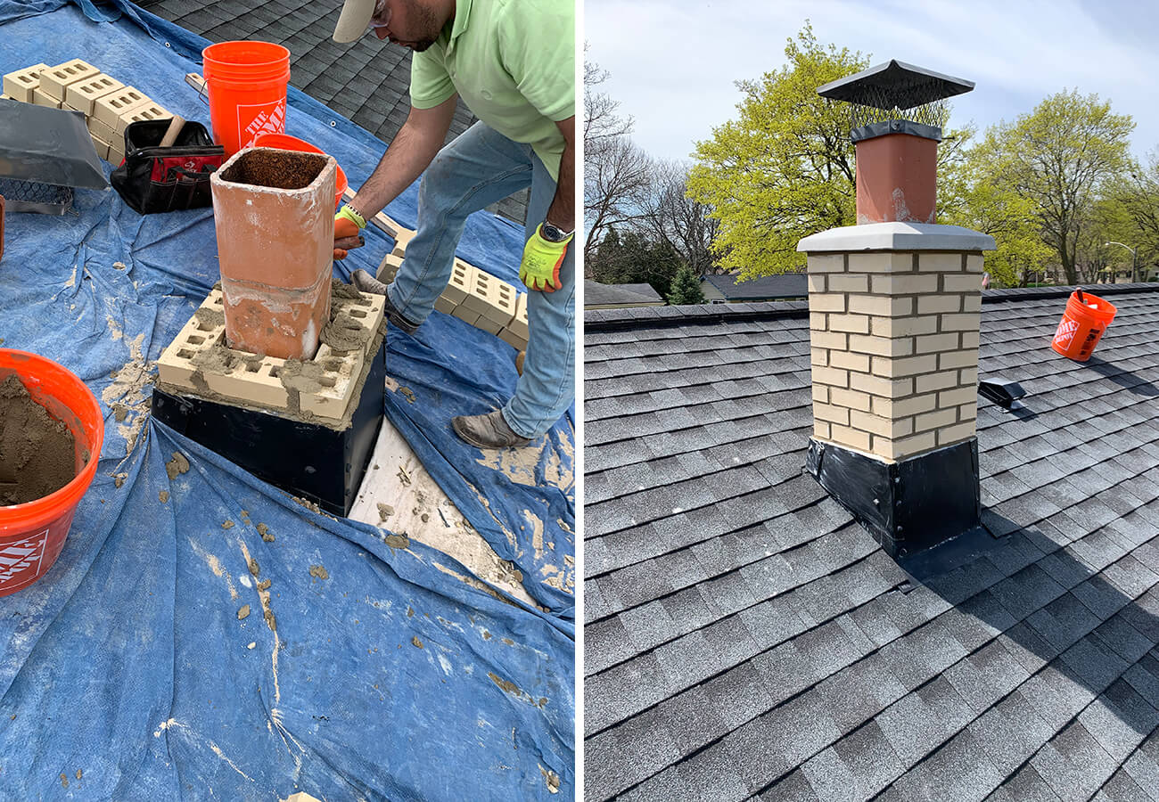 Chimney Rebuild and Relining Milwaukee