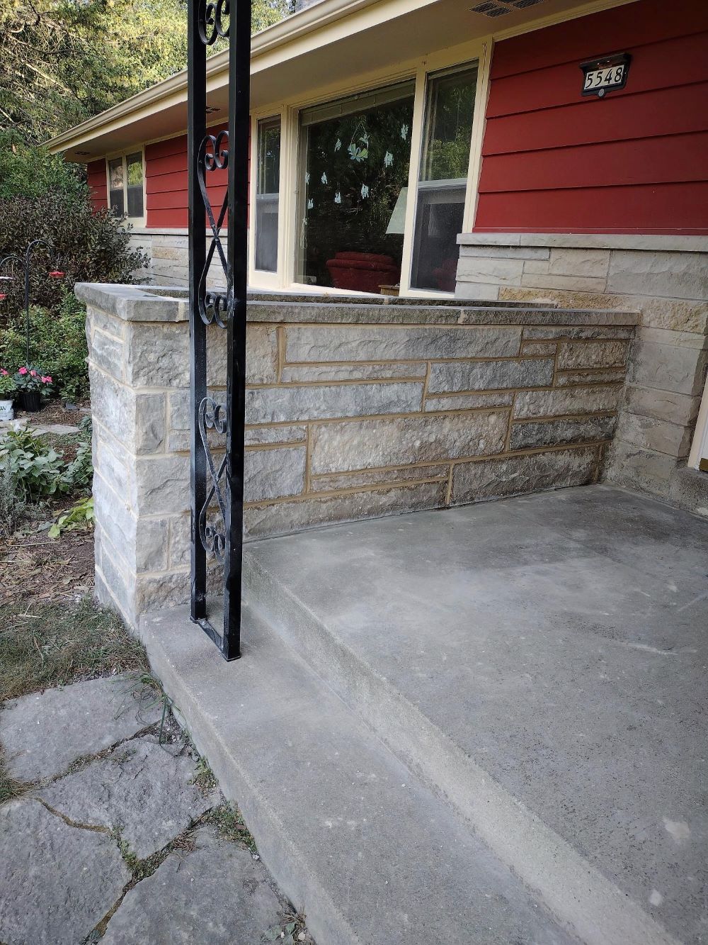Stone Planter Rebuild in Greenfield, Wisconsin