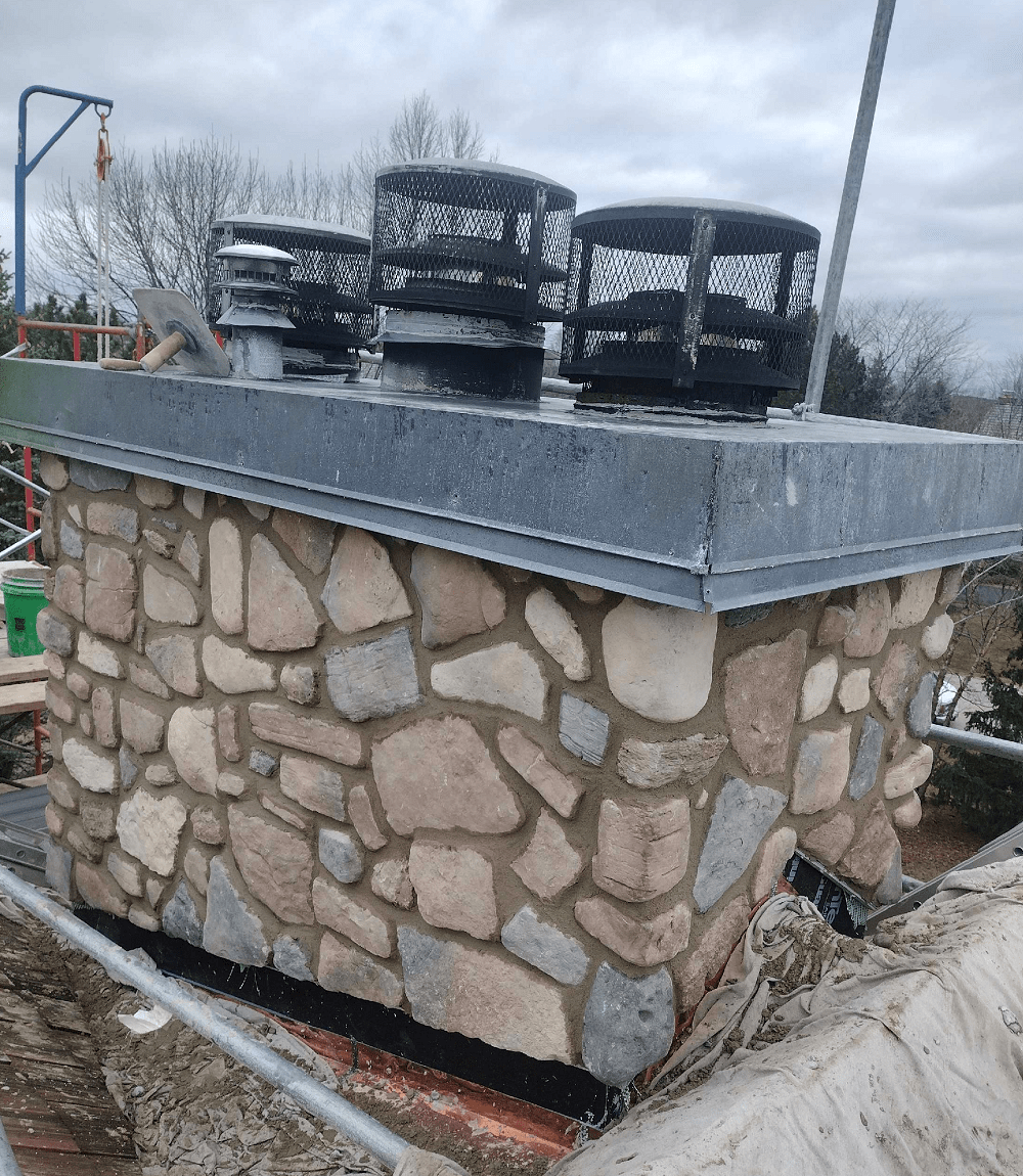 Stone Chimney Repair in Mequon, Wisconsin
