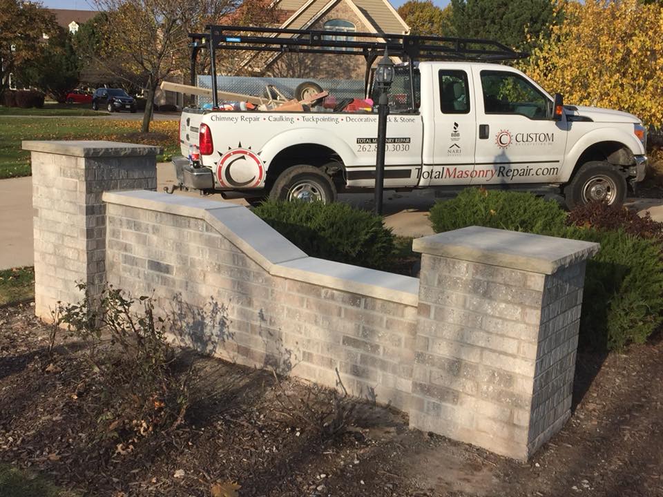 Decorative Stone Wall Built in Wisconsin