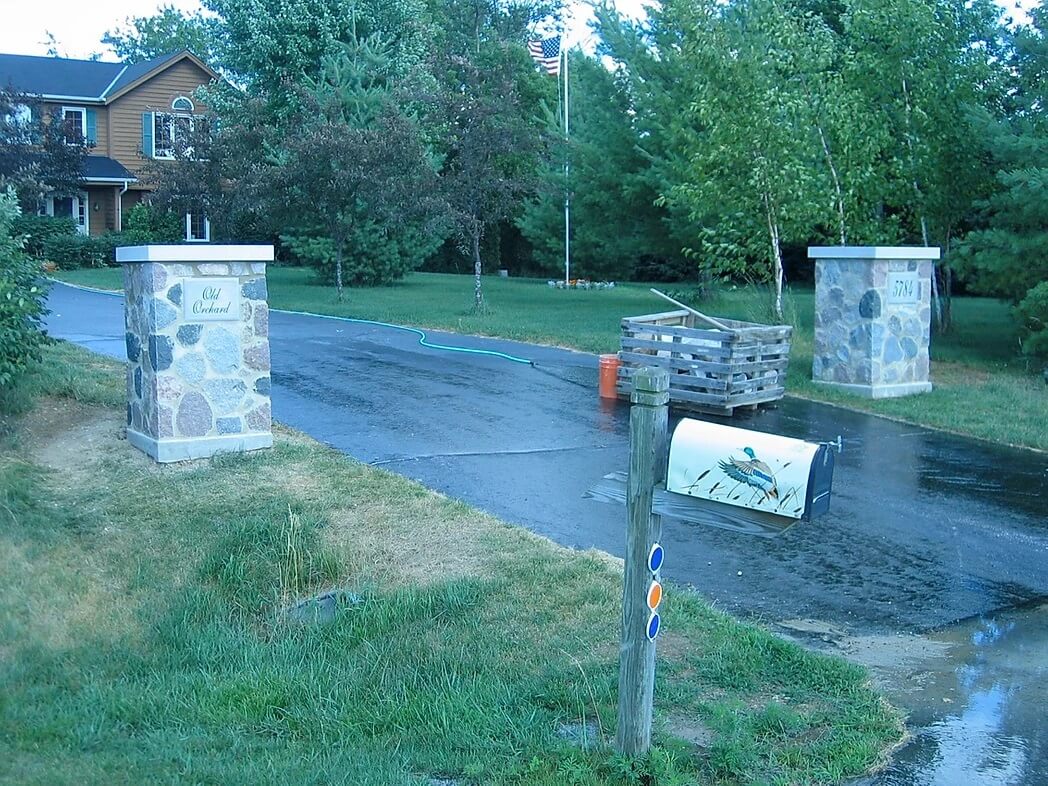 Entryway column installers for stone & brick