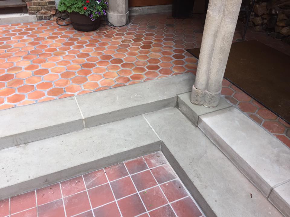 Hexagon Stone Tile Installation in Milwaukee